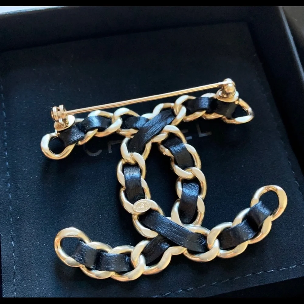 Leather Chanel Brooch - Picture 2 of 3
